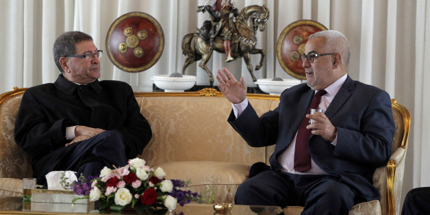 Habib Essid et Abdelilah Benkirane, mardi 10 mai 2016, à Rabat.