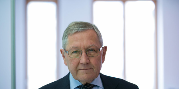 Klaus Regling, chief executive officer of the European Financial Stability Facility (EFSF), poses for a photograph ahead of a Bloomberg Television interview in Berlin, Germany, on Wednesday, April 27, 2016. Regling said yesterday that Greek reforms can help it reach debt sustainability without nominal haircuts on its loans. Photographer: Krisztian Bocsi/Bloomberg via Getty Images