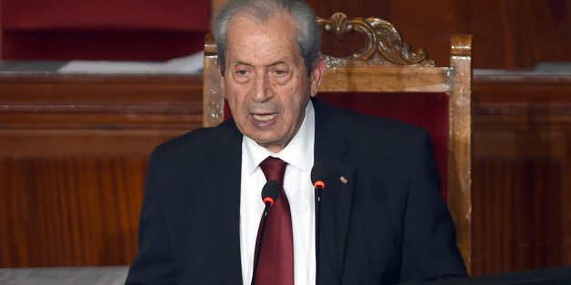 The new president of the Tunisian parliament, Mohamed Ennaceur, gives his first speech during a plenary session in Tunis, Thursday, Dec. 4, 2014. Tunisia's new Parliament has chosen a leader â an 80-year-old from a secular party who spent decades in politics under autocratic regimes. The country's first permanent legislature since a popular uprising in 2011 elected Mohamed Ennaceur of the Nida Tunis party as its president Thursday. (AP Photo/Hassene Dridi)