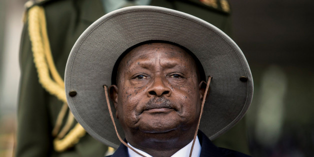 Uganda's President Yoweri Museveni attends his swearing-in ceremony at the Independance grounds in Uganda's capital Kampala, May 12, 2016. REUTERS/Edward Echwalu