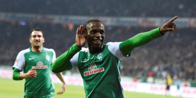 Werder Bremens Anthony Ujah will auch im Spiel gegen Eintracht Frankfurt über ein Tor jubeln. Denn ein Sieg ist am Samstag ein Muss