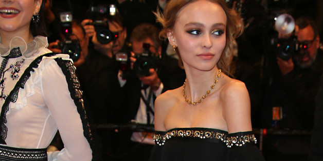 Actresses Lily-Rose Depp, right, and Soko pose for photographers upon arrival at the screening of the film I, Daniel Blake at the 69th international film festival, Cannes, southern France, Friday, May 13, 2016. (AP Photo/Joel Ryan)