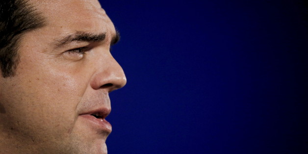 Greek Prime Minister Alexis Tsipras delivers a speech during an economic conference of the American-Hellenic Chamber of Commerce in Athens, Greece, December 1, 2015. REUTERS/Alkis Konstantinidis
