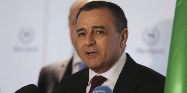 Algeria's Industry Minister Abdeslam Bouchouareb addresses a news conference in Oran, west of Algiers November 10, 2014. REUTERS/Louafi Larbi (ALGERIA - Tags: POLITICS BUSINESS)