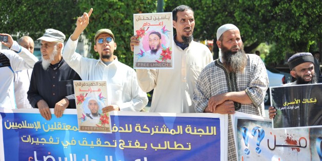 16 mai: Les proches des détenus salafistes manifestent à Rabat (PHOTOS)