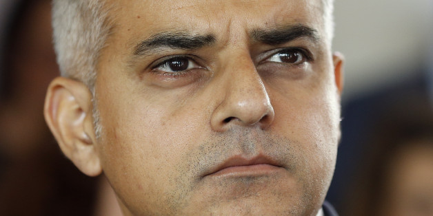 The winner of the result of the election of Labourâs candidate for Mayor of London, Sadiq Khan, is announced at the Royal Festival Hall in London, Friday, Sept. 11, 2015.(AP Photo/Frank Augstein)