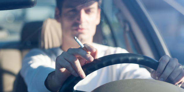 smoking and driving