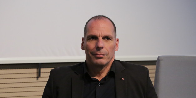 TURIN, ITALY - 2016/03/17: The well known former Greek Finance Minister Yanis Varoufakis appointed Professor Honoris Causa by the International University College of Turin. His Lectio Magistralis (lecture) was held in the Aula Magna at the Campus Einaudi of the Università di Torino. (Photo by Massimiliano Ferraro/Pacific Press/LightRocket via Getty Images)