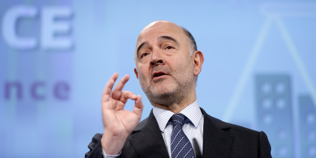 European Economic and Financial Affairs Commissioner Pierre Moscovici gestures during a news conference on the tax avoidance package at the EU Commission's headquarters in Brussels, Belgium, January 28, 2016. REUTERS/Francois Lenoir