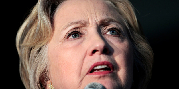 U.S. Democratic presidential candidate Hillary Clinton addresses the crowd during a campaign rally at Louisville Slugger Field's Hall of Fame Pavilion in Louisville, Kentucky, U.S., May 10, 2016. REUTERS/John Sommers II