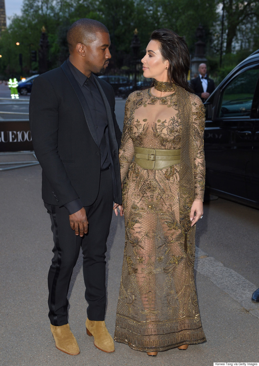 Kim Kardashian Dons Her Most Naked Naked Dress Yet At Vogue 100 Dinner Huffpost Canada 