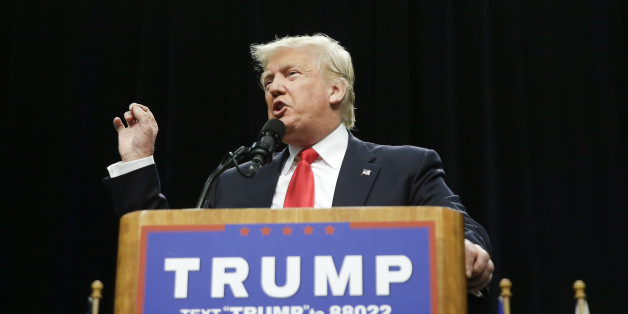 Republican presidential candidate Donald Trump speaks during a rally, Friday, May 27, 2016 in San Diego. (AP Photo/Chris Carlson)