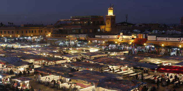 A view of Djamaa Lafna square and its restaurants in Marrakesh's old city December 18, 2014. Picture taken December 18, 2014. REUTERS/Youssef Boudlal (MOROCCO - Tags: SOCIETY TRAVEL)