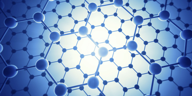 Graphene atomic structure, computer illustration.