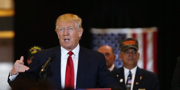NEW YORK, NY - MAY 31: Republican presidential candidate Donald Trump speaks at a news conference at Trump Tower where he addressed issues about the money he pledged to donate to veterans groups following a skipped a debate in January before the Iowa caucuses on May 31, 2016 in New York City. Trump had previously said he had raised $6 million at the nationally broadcast fund-raiser he attended instead of the debate and that he would donate it all to veterans groups. (Photo by Spencer Platt/Getty Images)