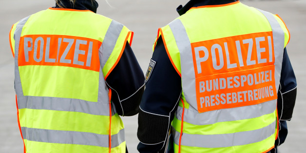 German Bundespolizei federal police officers at international airport Willy Brandt (BER) in Schoenefeld outside Berlin, Germany, April 16, 2016. REUTERS/Fabrizio Bensch