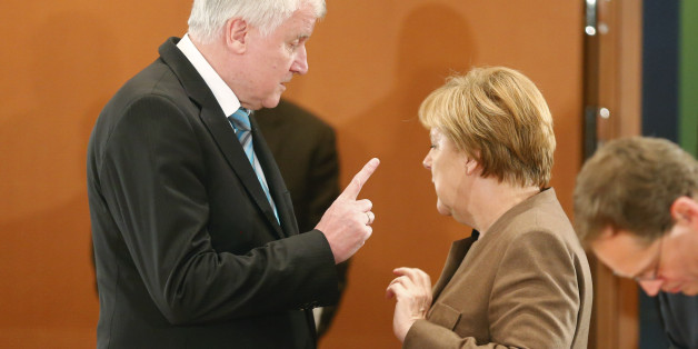Die Bundeskanzlerin Angela Merkel und der CSU-Vorsitzende Horst Seehofer