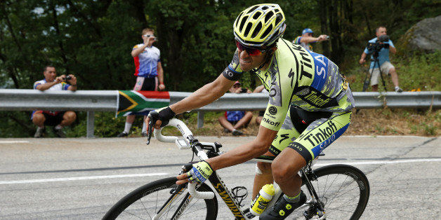 Alberto Contador aus Spanien fährt aktuell bei der Critérium du Dauphiné mit