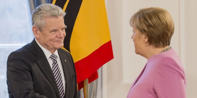 Bundespräsident Joachim Gauck und Bundeskanzlerin Angela Merkel