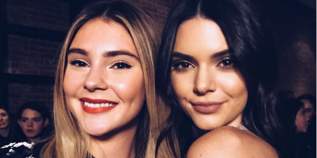 Stefanie Giesinger mit ihrem Vorbild aus dem Kardashian-Clan: Kendall Jenner