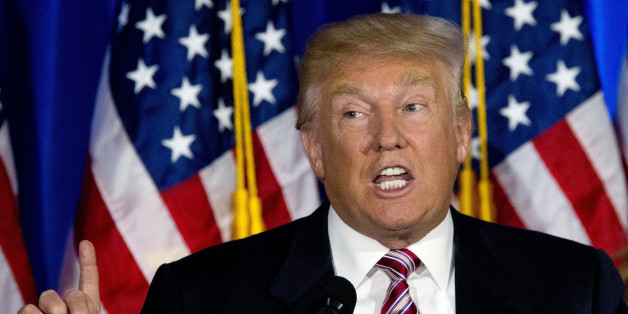 FILE - In this June 7, 2016 file photo, Republican presidential candidate Donald Trump speaks in Briarcliff Manor, N.Y. Powered by a solid triumph in California, Hillary Clinton seizes her place in history as the first women to become a presumptive presidential nominee and sets out to unite a fractured party to confront Donald Trump. (AP Photo/Mary Altaffer, File)