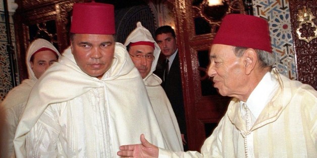 Mohamed Ali et Hassan II, à Rabat, en janvier 1998