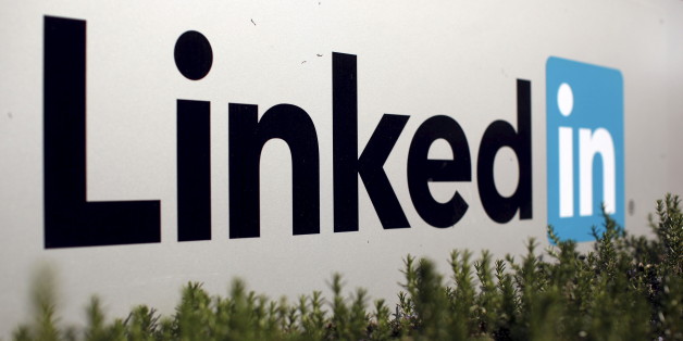 The logo for LinkedIn Corporation, a social networking networking website for people in professional occupations, is shown in Mountain View, California February 6, 2013. REUTERS/Robert Galbraith/File Photo GLOBAL BUSINESS WEEK AHEAD PACKAGE - SEARCH 'BUSINESS WEEK AHEAD APRIL 25' FOR ALL IMAGES