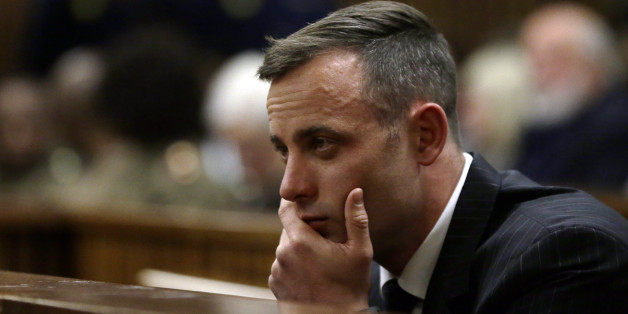PRETORIA, SOUTH AFRICA - JUNE 13: Oscar Pistorius sits in the dock during his sentencing hearing at North Gauteng High Court don June 13, 2016 in Pretoria, South Africa. Having had his conviction upgraded to murder in December 2015, Paralympian athlete Oscar Pistorius is attending his sentencing hearing and will be returned to jail for the murder of his girlfriend, Reeva Steenkamp, on February 14, 2013. The hearing is expected to last five days. (Photo by Themba Hadebe - Pool/Getty Images)