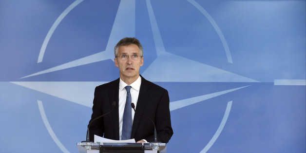 NATO Secretary-General Jens Stoltenberg gives a joint press before a Nato Defense Council meeting at the NATO Headquarters in Brussels on June 14, 2016.
NATO defence ministers were set on June 14, 2016 to approve sending battalions to the three Baltic states and Poland just weeks before a landmark summit in Warsaw endorses a major build-up to counter a more assertive Russia.
/ AFP / JOHN THYS (Photo credit should read JOHN THYS/AFP/Getty Images)