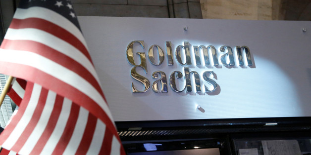 A view of the Goldman Sachs stall on the floor of the New York Stock Exchange July 16, 2013. REUTERS/Brendan McDermid/File Photo