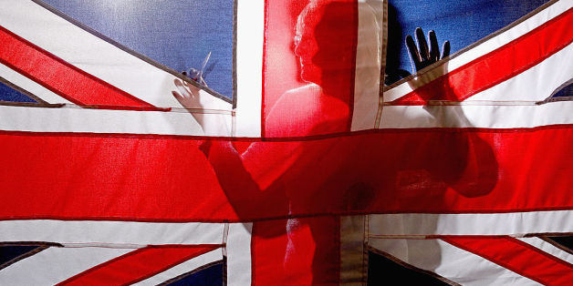 Eine Brexit-Unterstützerin bei einer Demonstration in London