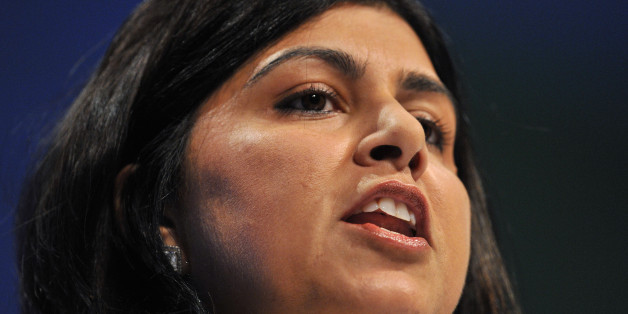 Baroness Sayeeda Warsi, co-Chairman of the Conservative Party, addresses the Conservative Party's annual Conference in Manchester, northern England October 2, 2011. REUTERS/Toby Melville (BRITAIN - Tags: POLITICS HEADSHOT)