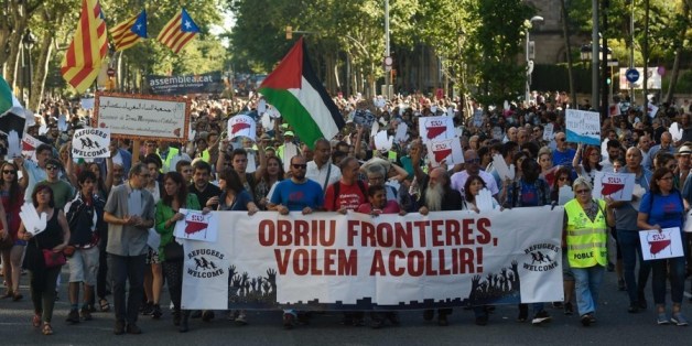 Une marche à Barcelone pour l'accueil des migrants