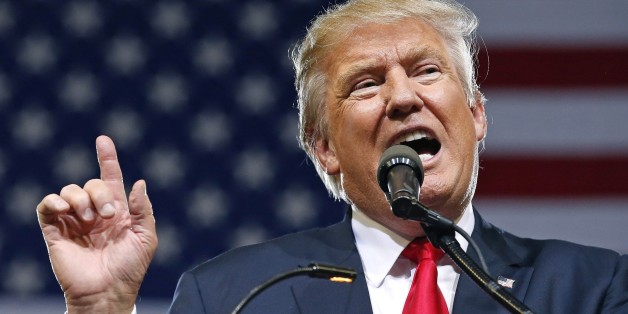 Republican presidential candidate Donald Trump speaks at a rally Saturday, June 18, 2016, in Phoenix. (AP Photo/Ross D. Franklin)