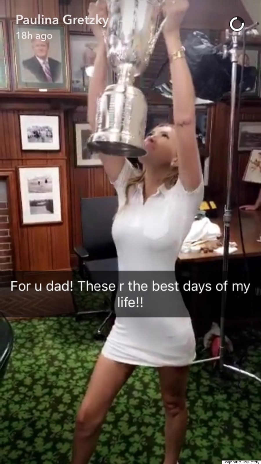 Paulina Gretzky Shares Sweet Moment With Family At U.S. Open After