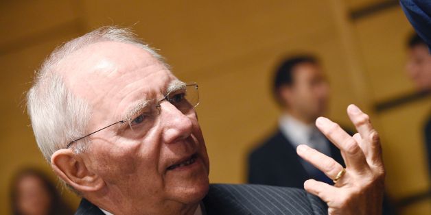 German Finance Minister Wolfgang Schaeuble (L) talks with Czech Finance Minister and ANO chairman during an Ecofin meeting in Luxembourg on June 17, 2016.
EU finance ministers meet to discuss tax fraud, banking union and a controversial financial transactions levy.
/ AFP / JOHN THYS (Photo credit should read JOHN THYS/AFP/Getty Images)