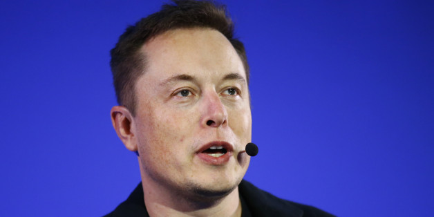 Tesla Motors Inc. CEO Elon Musk delivers a conference at the Paris Pantheon Sorbonne University as part of the COP21, United Nations Climate Change Conference, in Paris, Wednesday, Dec. 2, 2015. (AP Photo/Francois Mori)