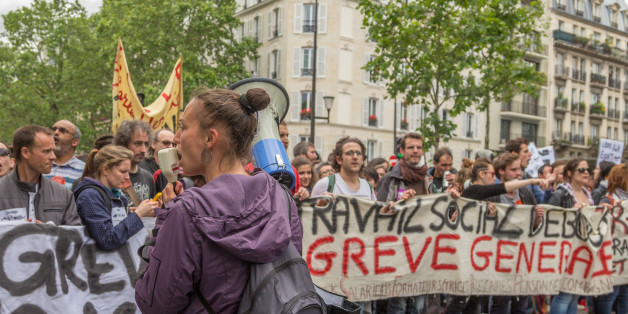 Une manifestation à Paris contre la réforme de la loi de travail, le 14 juin 2016 (Photo: Willi Effenberger/Pacific Press/LightRocket via Getty Images)