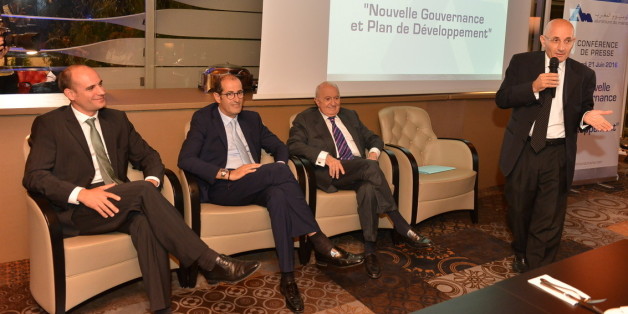 De gauche à droite, Benoît Vaillant (directeur général adjoint), Abdeslam El Alami, Mohamed El Alami et Jawad Sqalli