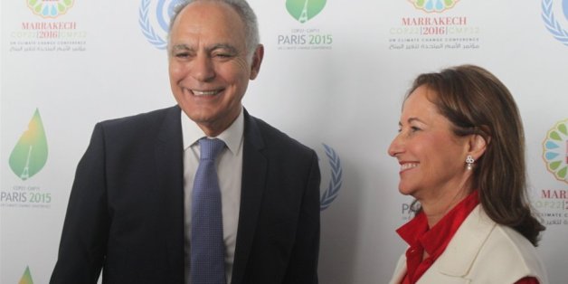 Le ministre des Affaires étrangères Salaheddine Mezouar et la ministre français de l'Environnement Ségolène Royal, Rabat, 23 juin 2016