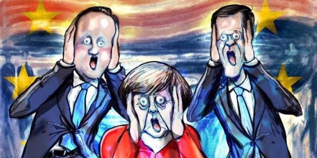 Die Karikatur auf dem Titel der niederländischen Zeitung "Algemeen Dagblad"