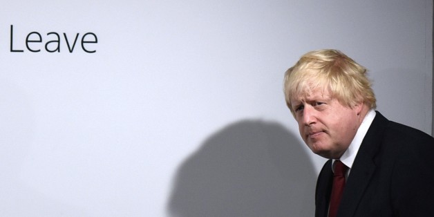 Vote Leave campaigner Boris Johnson arrives for a press conference at Vote Leave headquarters in London Friday June 24, 2016. Britain's Prime Minister David Cameron announced Friday that he will quit as Prime Minister following a defeat in the referendum which ended with a vote for Britain to leave the European Union. (Mary Turner/Pool via AP)