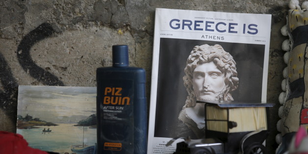 Used items are displayed for sale by street vendors in central Athens, Greece, July 7, 2015. Greece faces a last chance to stay in the euro zone on Tuesday when Prime Minister Alexis Tsipras puts proposals to an emergency euro zone summit after Greek voters resoundingly rejected the austerity terms of a defunct bailout. REUTERS/Christian Hartmann