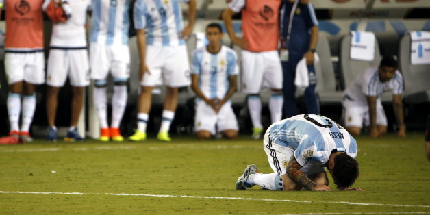 Lionel Messi setzte beim Elfmeterschießen des Copa America-Finales den Ball über das Tor