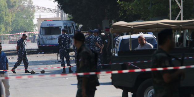 Lebanese security forces secure the site of multiple suicide bombings which took place early on June 27, 2016 in the predominantly Christian village of Al-Qaa, in eastern Lebanon near the border with Syria. Al-Qaa is one of several border posts separating Lebanon and war-torn Syria. The border area has been rocked by clashes and shelling since Syria's conflict erupted in 2011. / AFP / STRINGER (Photo credit should read STRINGER/AFP/Getty Images)