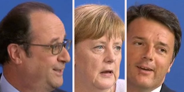 La petite blague de Renzi sur l'Euro fait sourire Hollande...mais pas Merkel