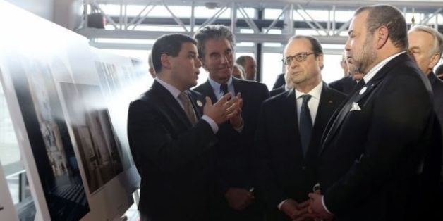 Présentation du projet de centre culturel du Maroc devant le roi Mohamed VI, le 17 février 2016 à l'IMA