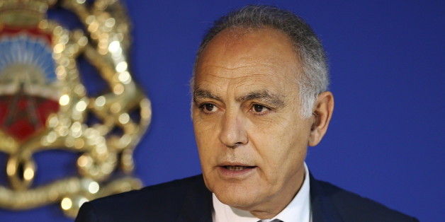 Moroccan Foreign Minister Salaheddine Mezouar speaks during a news conference regarding a dispute with the United Nations, at the Foreign Ministry in Rabat, March 24, 2016. Dozens of U.N. staffers pulled out of the Western Sahara mission, known as MINURSO, on Sunday after Morocco demanded they leave because U.N. Secretary-General Ban Ki-moon used the term "occupation" during a visit to the region. REUTERS/Youssef Boudlal