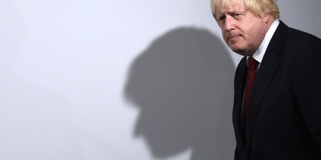 Vote Leave campaigner Boris Johnson arrives for a press conference at Vote Leave headquarters in London Friday June 24, 2016. Britain's Prime Minister David Cameron announced Friday that he will quit as Prime Minister following a defeat in the referendum which ended with a vote for Britain to leave the European Union. (Mary Turner/Pool via AP)