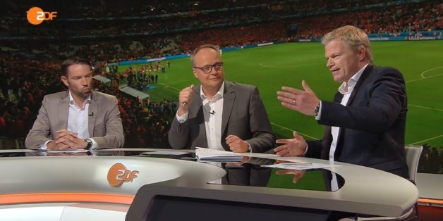 Kahn und Welke sprachen gestern nach dem Spiel Wales – Belgien über Kahns Gehalt.